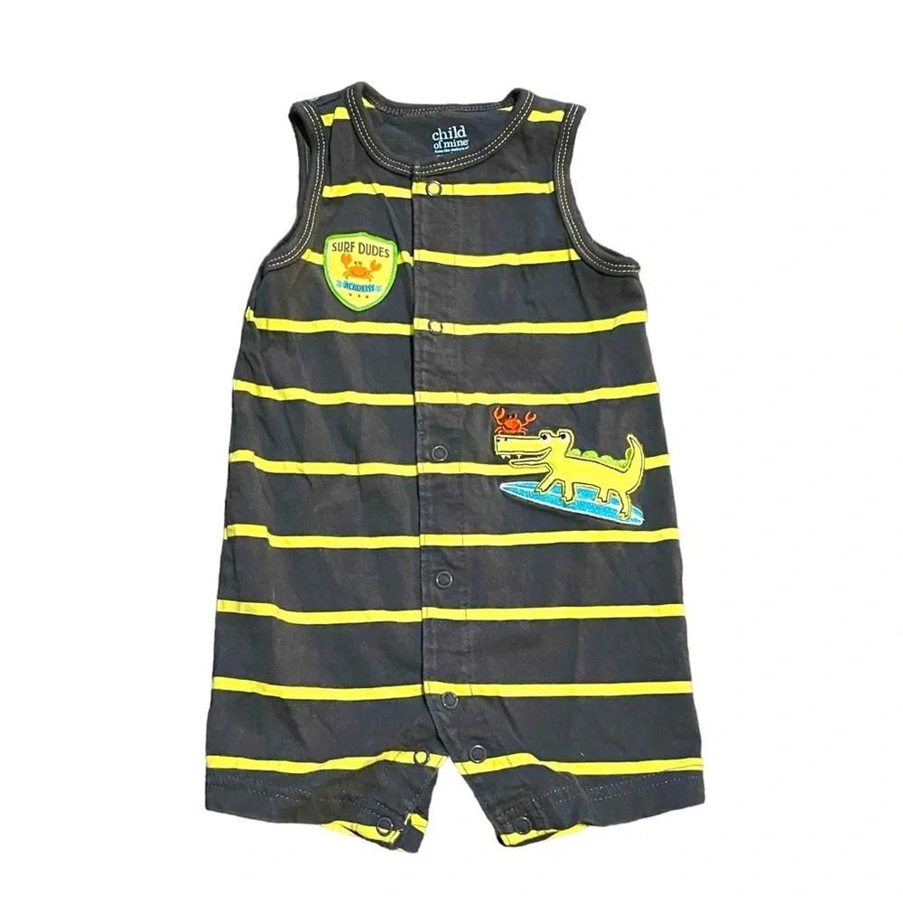 🔥 5 for $30 🔥 Carter’s “Surf Dude Academy” Sleeveless Onesie | 3-6M